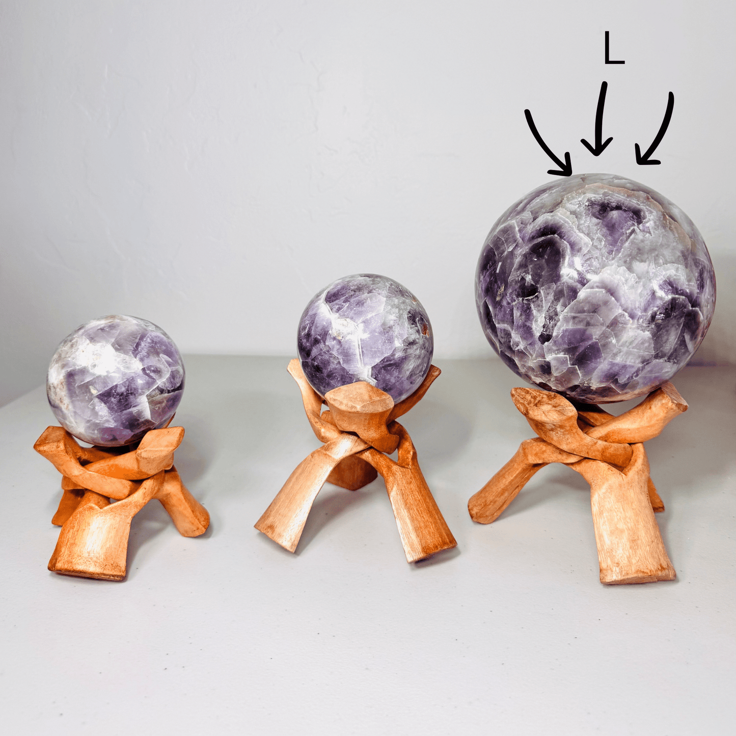 Chevron Amethyst Sphere - KREATEUR MIAMI