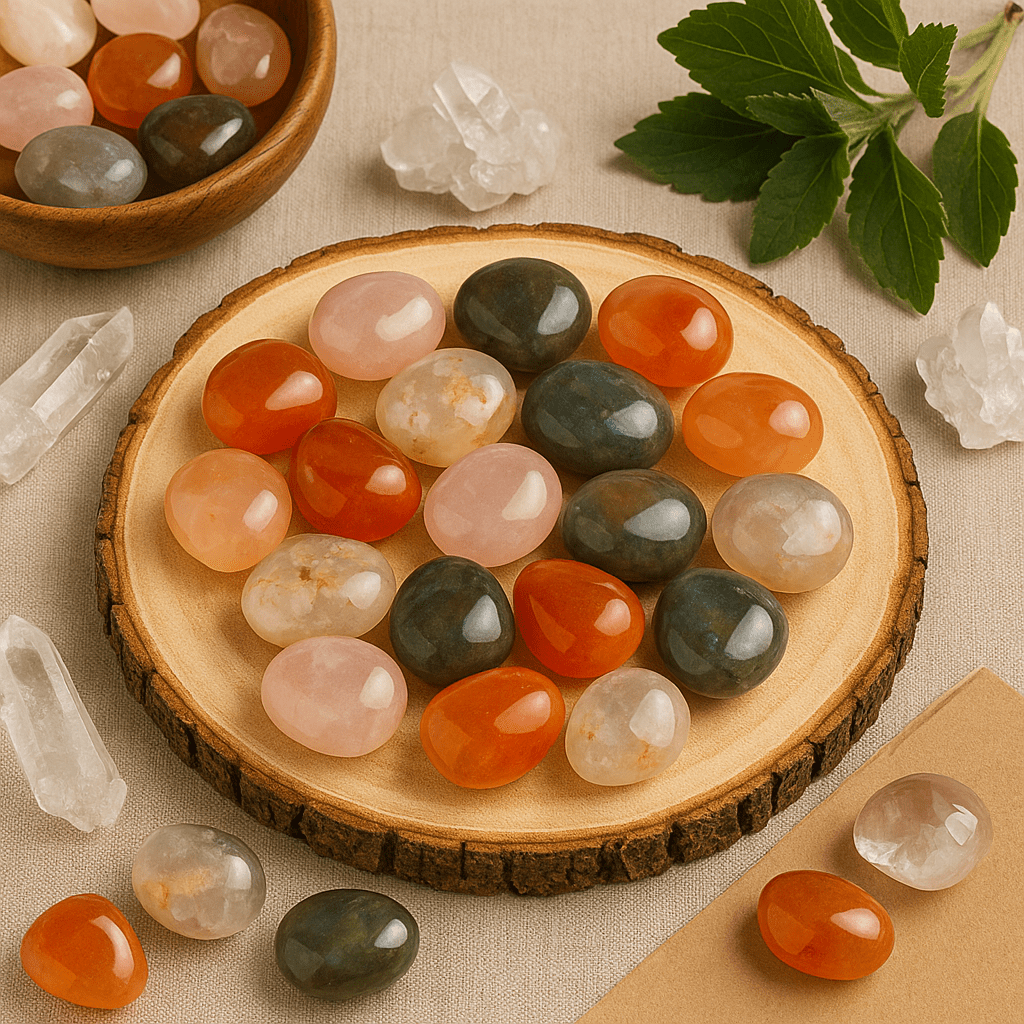Mixed Tumbled Crystals – Sold by the Pound | Polished Natural Stones for Décor, Crafting & Crystal Kits - KREATEUR MIAMI