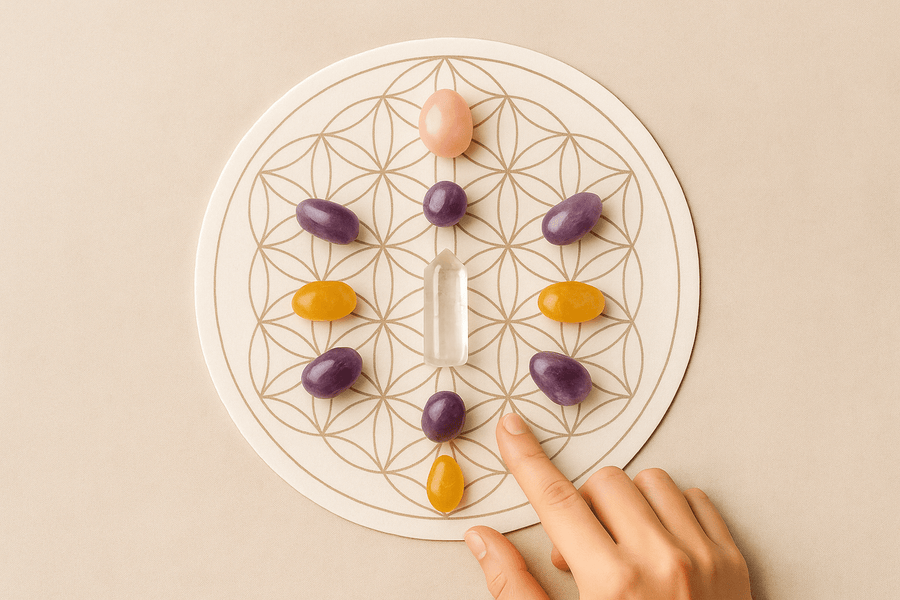 10 Essential Steps for Building a Crystal Grid - KREATEUR Miami crystal education article