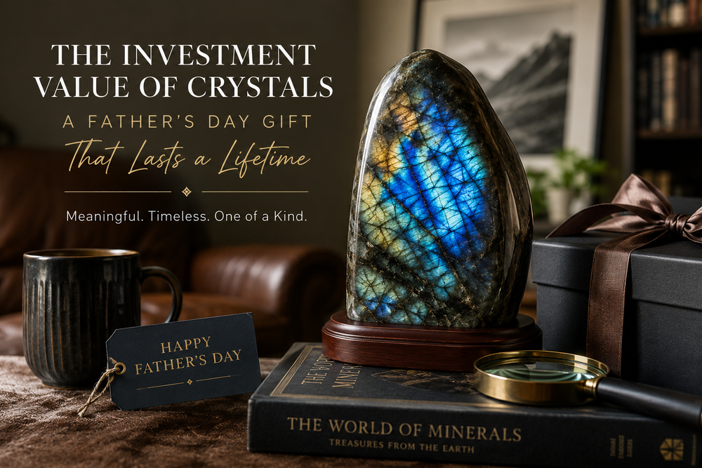 Collector mineral specimens arranged as a long-lasting Father's Day gift