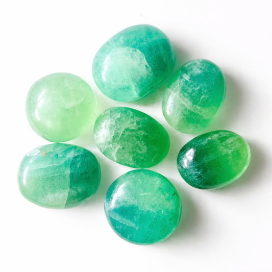 5 lb Fluorite Palm Stone Bulk Lot – Handpicked Polished Crystals