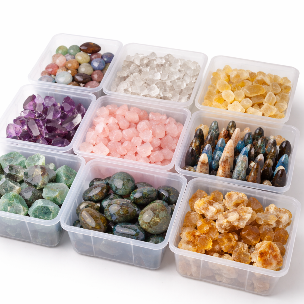 Assortiment de 100 LB de cristaux super mélangés – Lot en gros