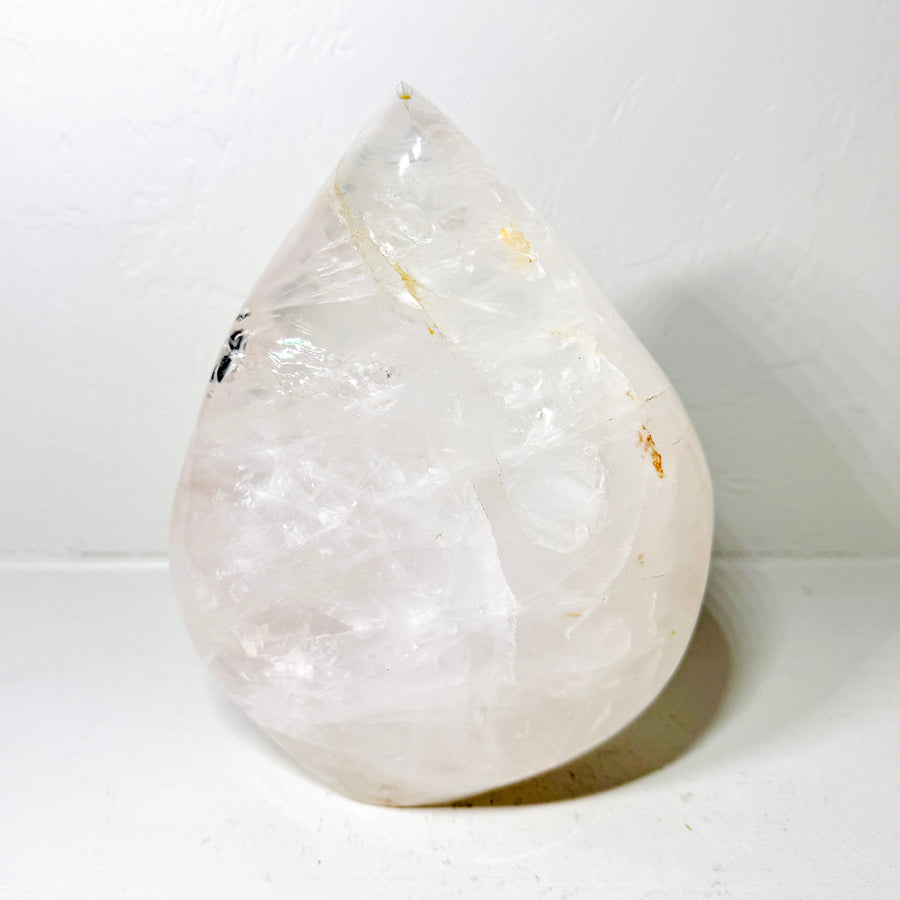 Milky Dream Quartz Crystal Leaf Carving – Exquisite Hand-Carved Design with Natural Inclusions (7.3LB) - KREATEUR Miami crystal product card