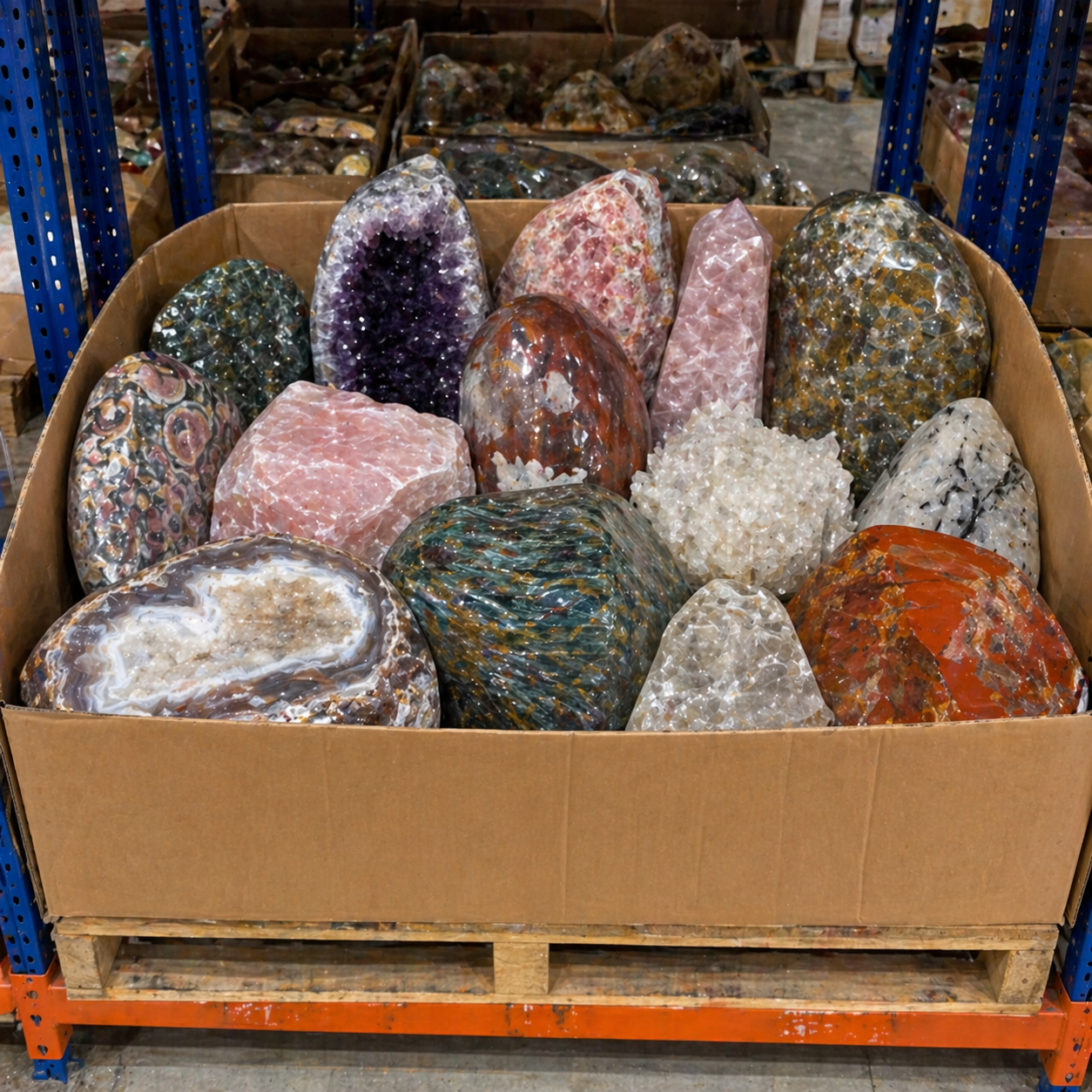 Spécimens de gros cristaux de 50 LB – Lot en vrac