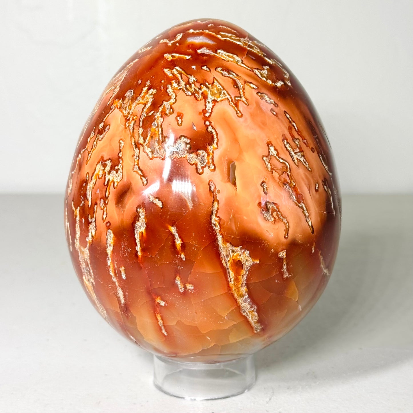 5 LB Carnelian Agate Crystal Egg Carving Mixed Lot – Polished Assortment (No Selection)