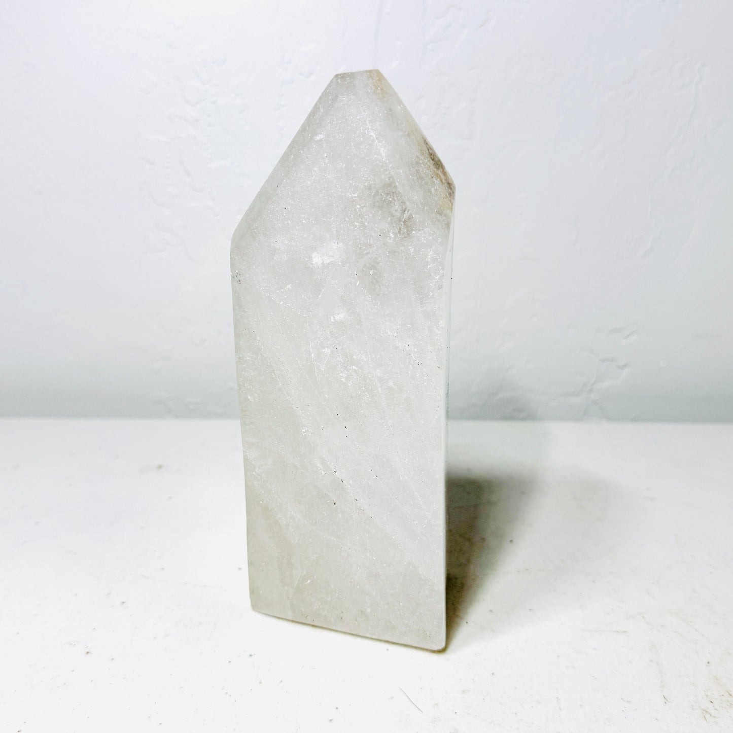 One-of-a-Kind Crystal Dream Quartz Semi-Polished Freeform with Glitter Inclusions – 3.4 lb