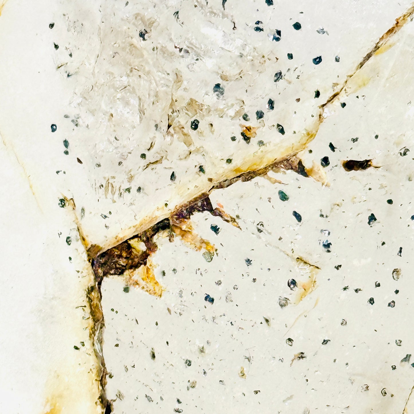 One-of-a-Kind Crystal Dream Quartz Semi-Polished Freeform with Glitter Inclusions – 3.4 lb