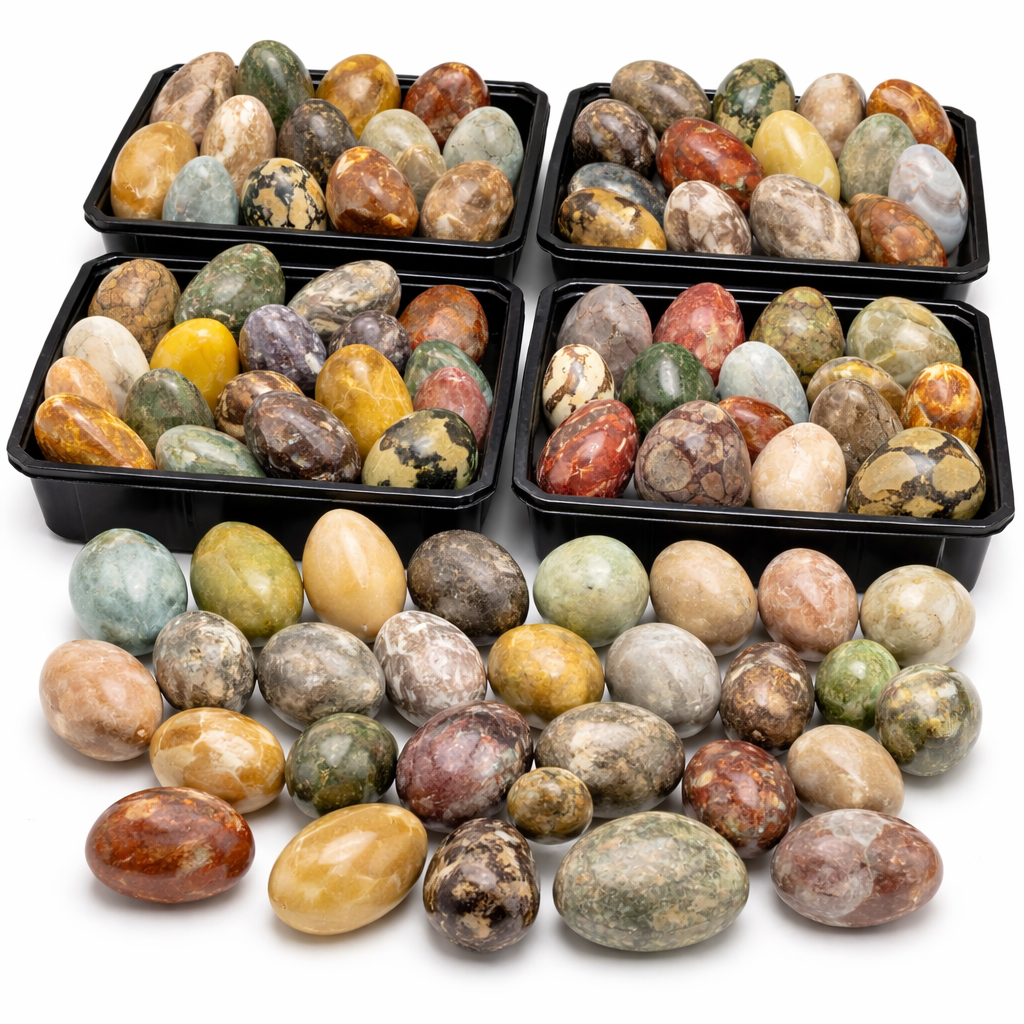 Lot en vrac de 20 LB d'œufs en cristal mélangés – Parfait pour la chasse aux œufs de Pâques (pas de sélection)