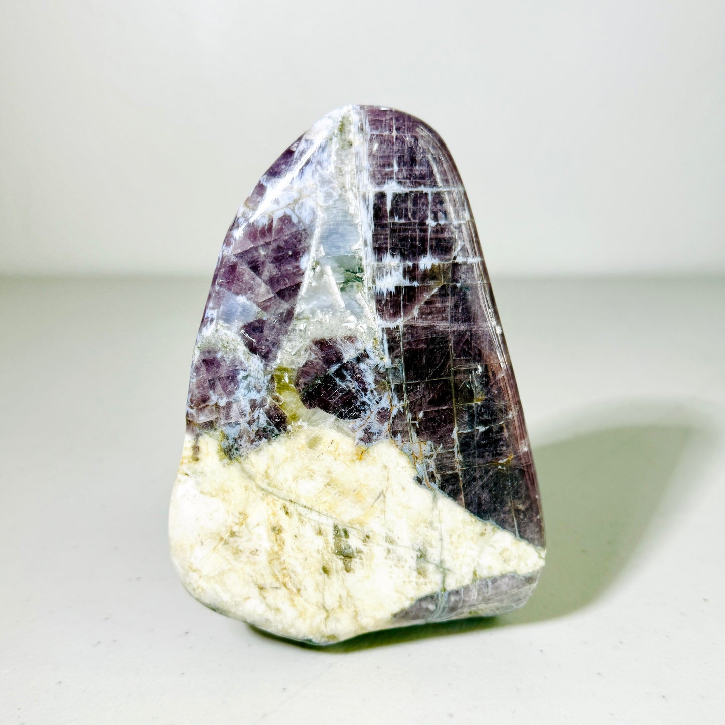Rare Purple Anhydrite Freeform: Lavender Crystal with White Inclusions (2.8 lbs)