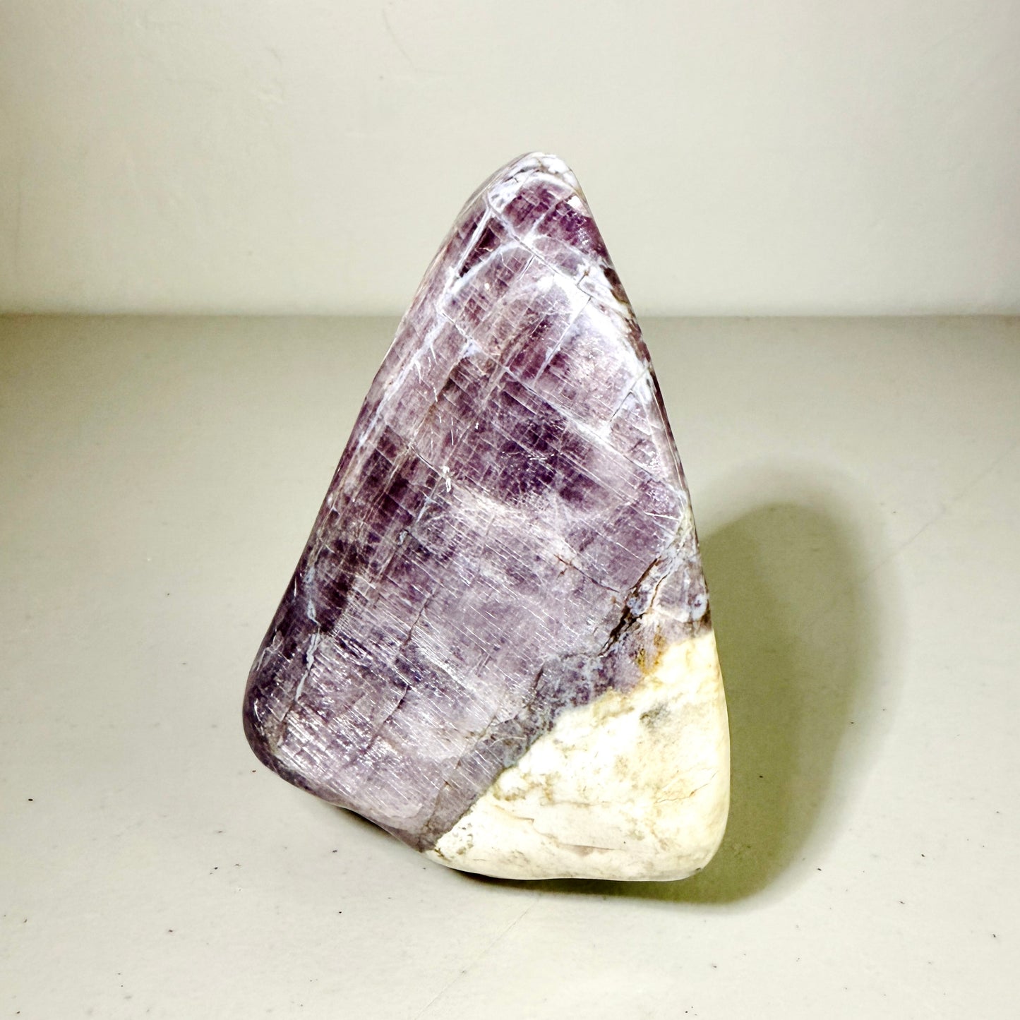 Rare Purple Anhydrite Freeform: Lavender Crystal with White Inclusions (2.8 lbs)