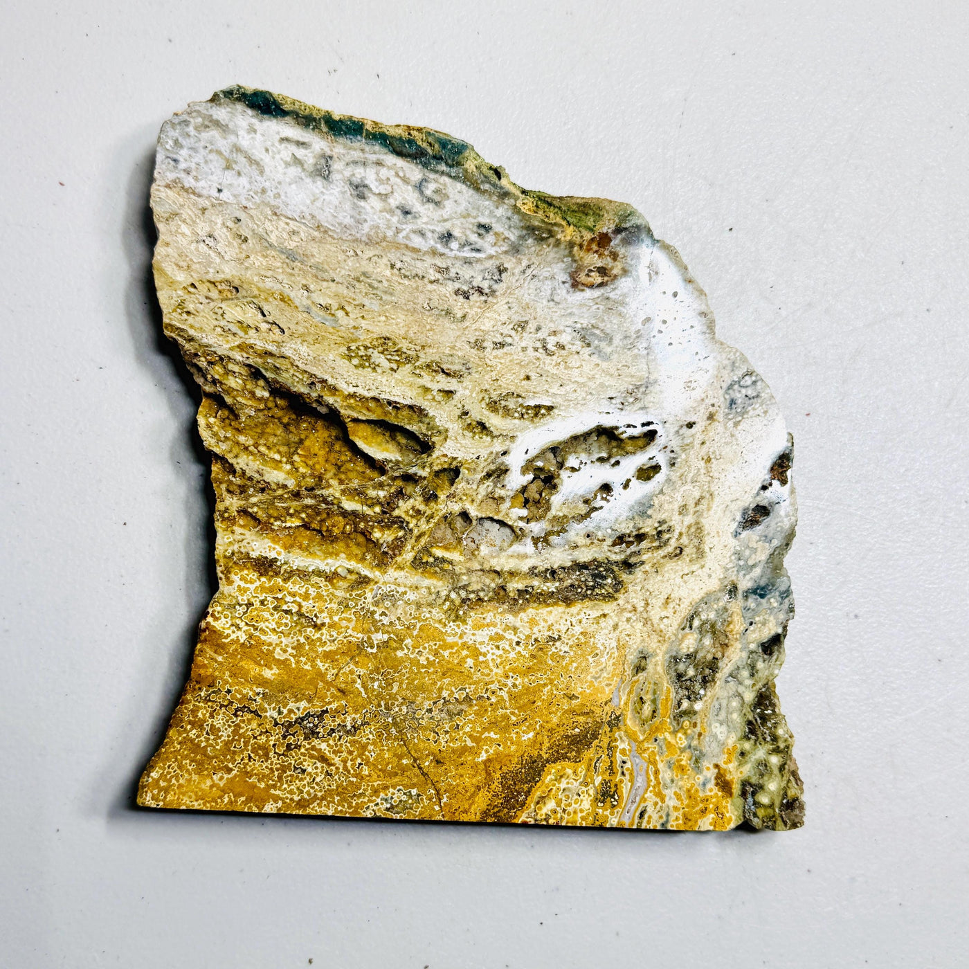 One-of-a-kind Ocean Jasper specimen slab, view 2