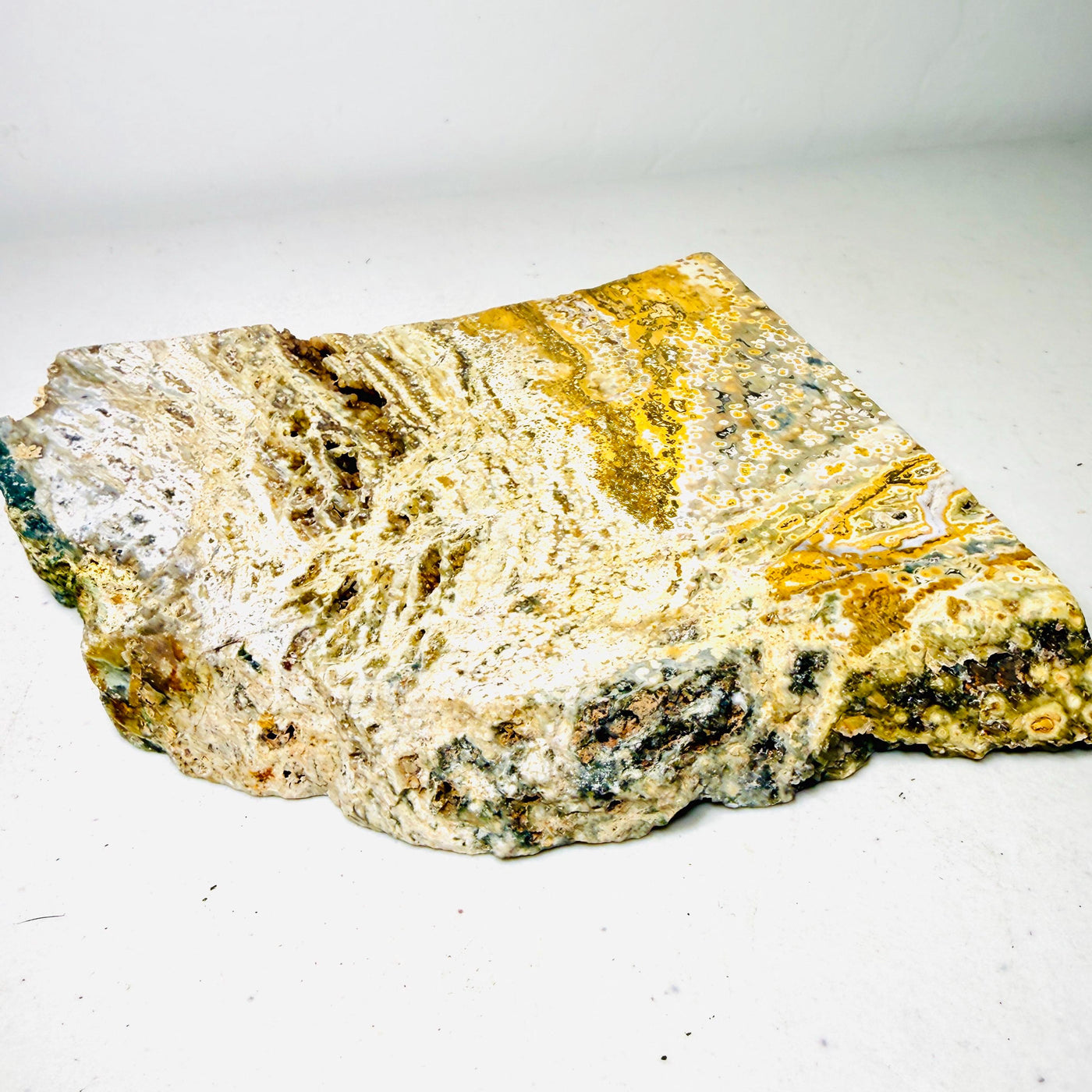 One-of-a-kind Ocean Jasper specimen slab, view 4