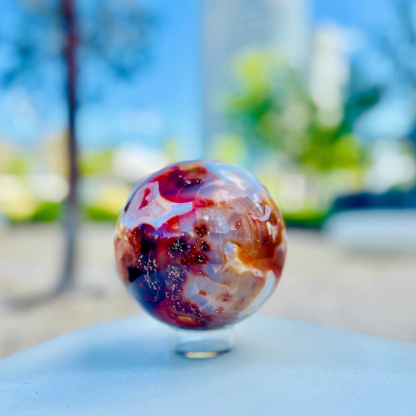 Carnelian Tower Sphere Combo - KREATEUR MIAMI