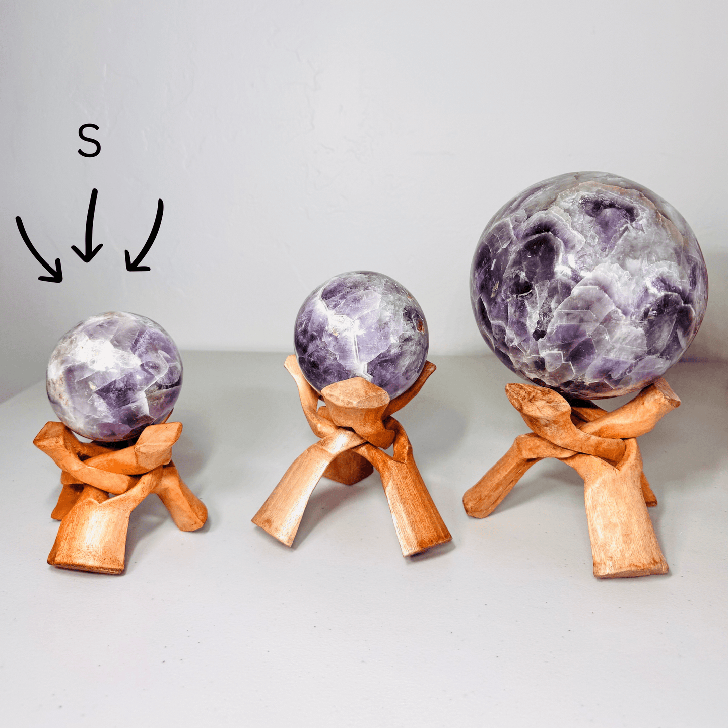 Chevron Amethyst Sphere - KREATEUR MIAMI
