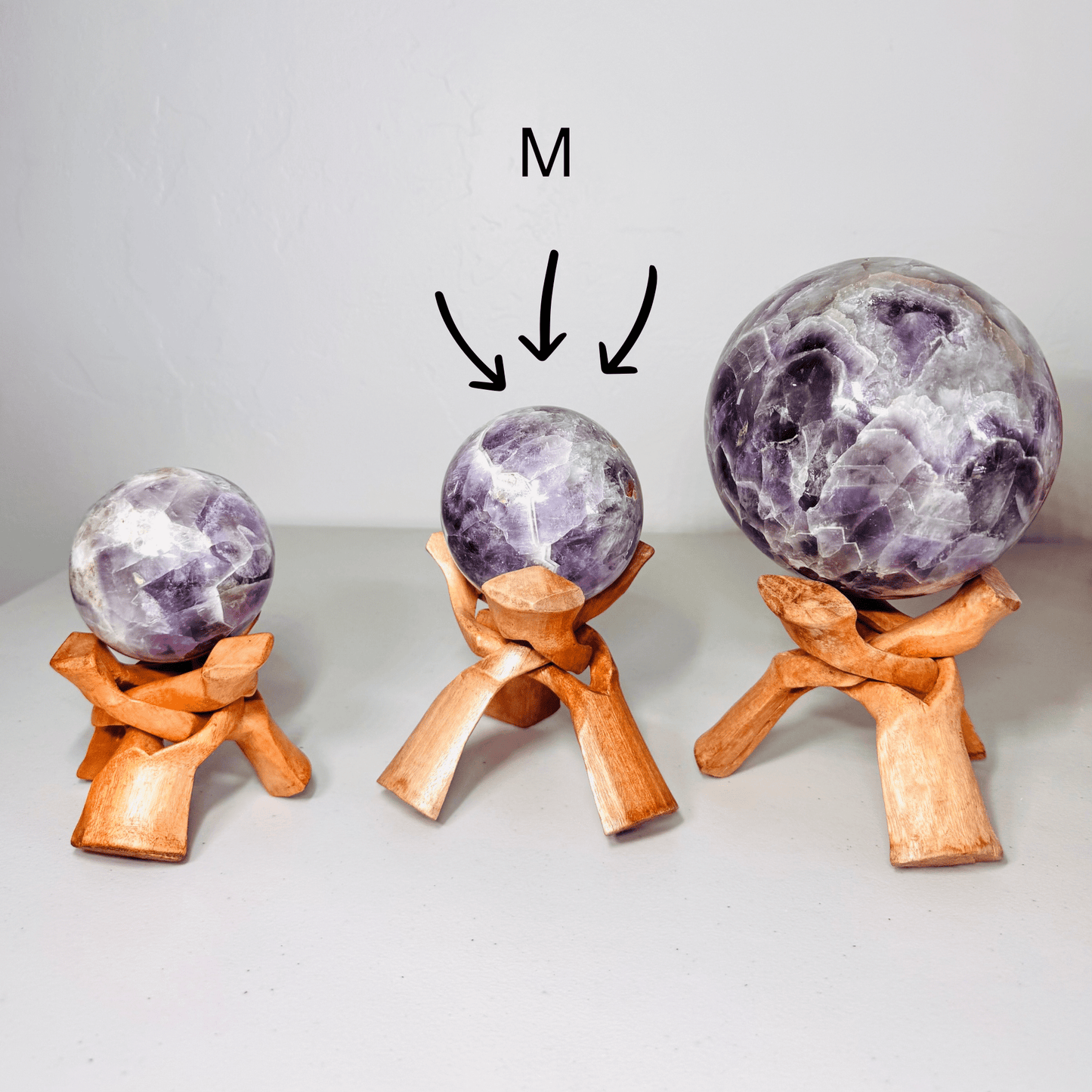 Chevron Amethyst Sphere - KREATEUR MIAMI