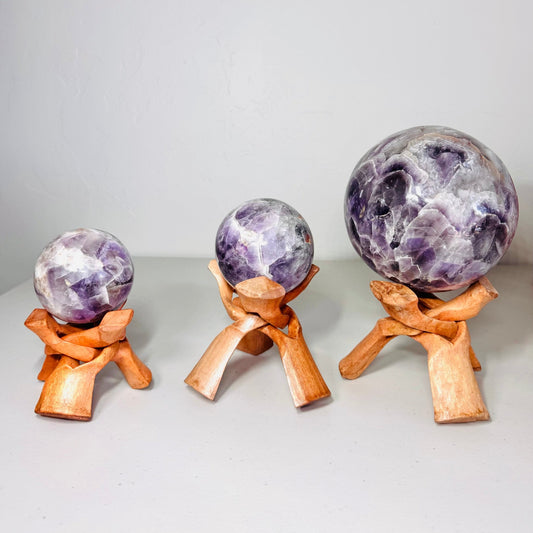 Chevron Amethyst Sphere - KREATEUR MIAMI