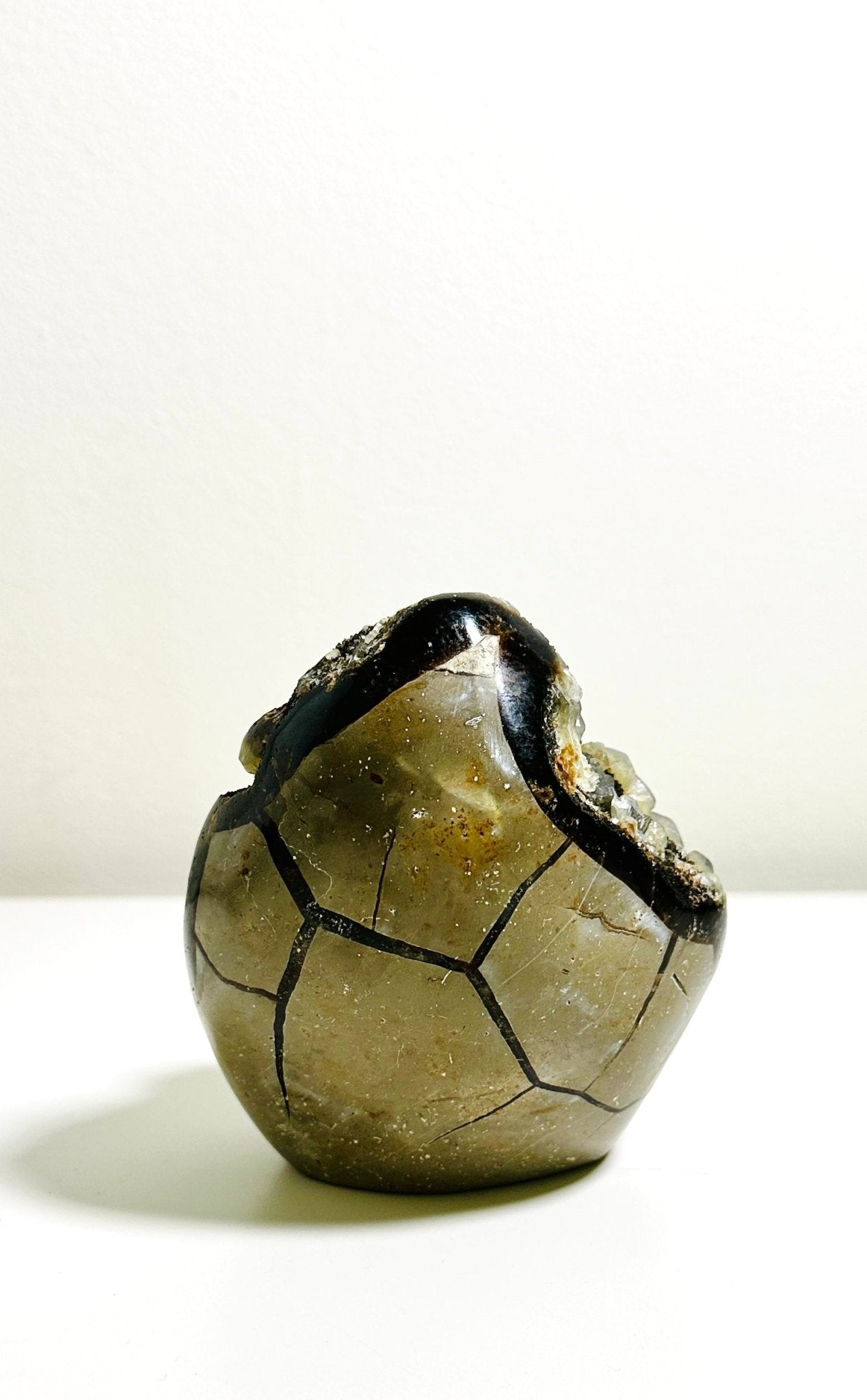 Compact Septarian Geode Cluster - Earth’s Natural Art - KREATEUR MIAMI