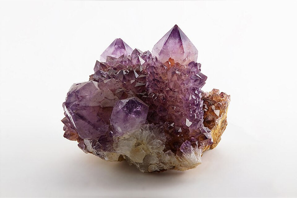 Amethyst real specimen reference photograph