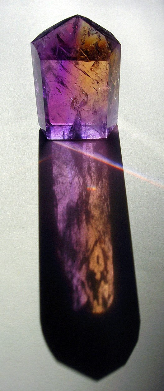 Ametrine real specimen reference photograph