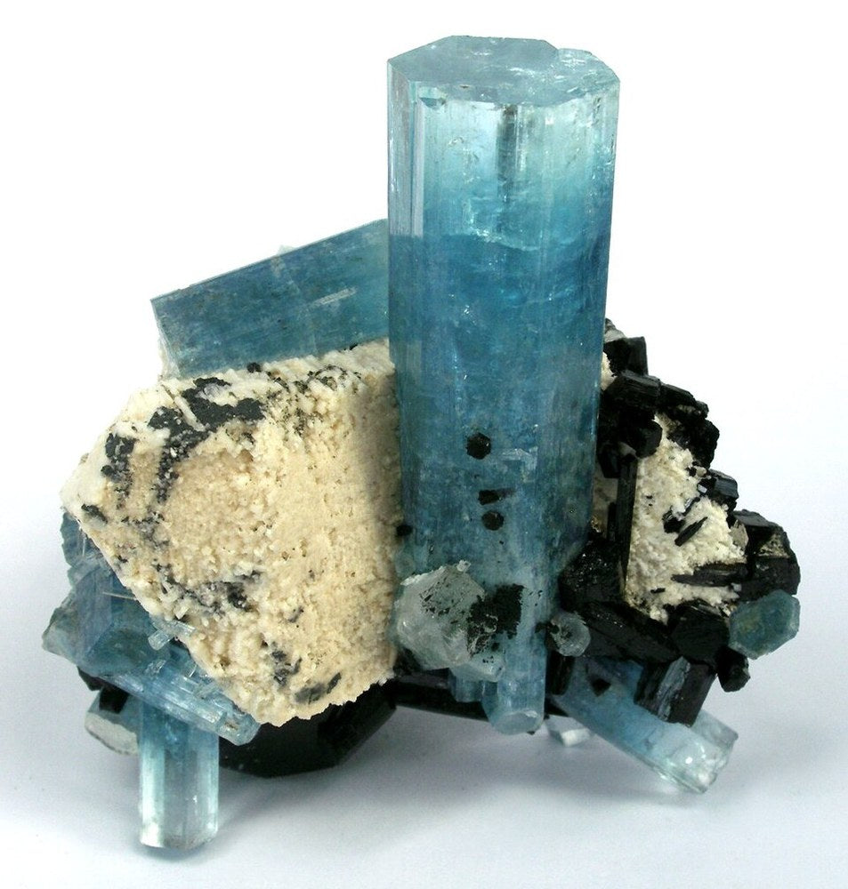 Aquamarine real specimen reference photograph
