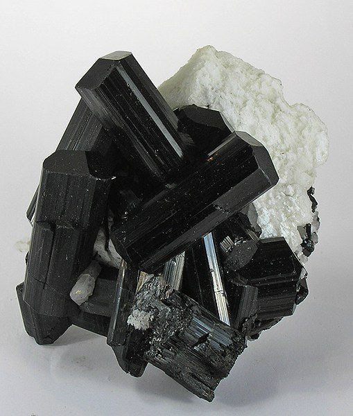 Black Tourmaline real specimen reference photograph