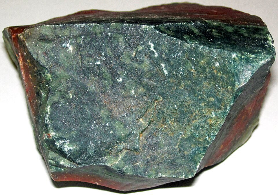 Bloodstone real specimen reference photograph