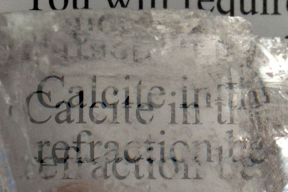 Calcite real specimen reference photograph