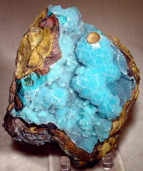Chrysocolla real specimen reference photograph