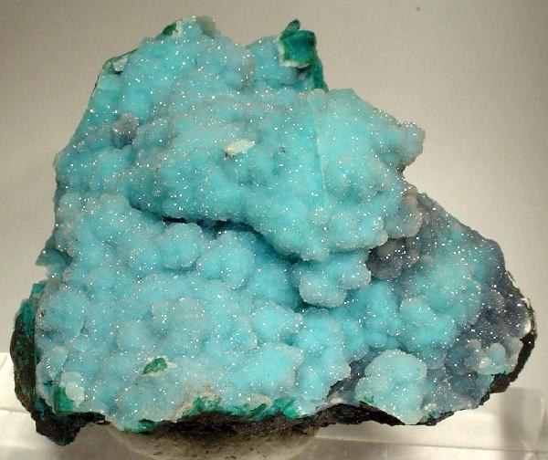 Chrysocolla real specimen reference photograph