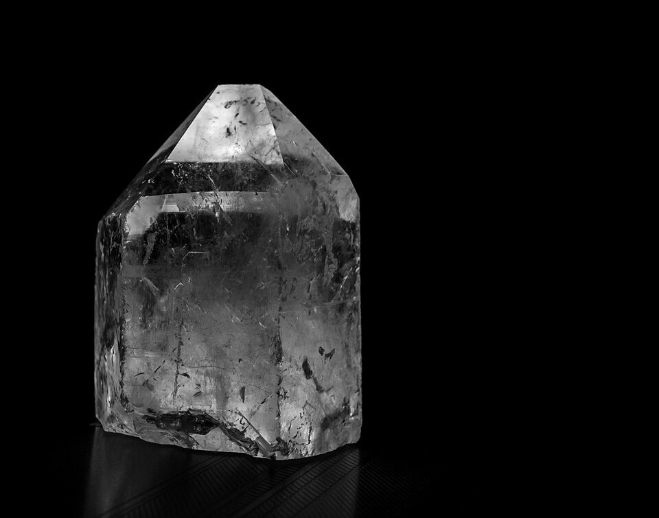 Clear Quartz real specimen reference photograph