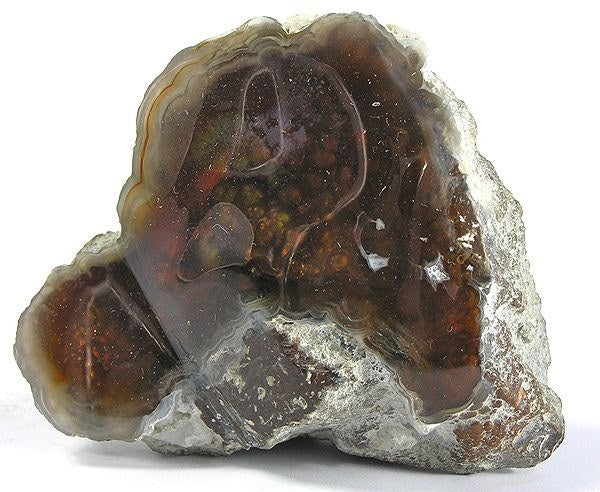 Fire Agate real specimen reference photograph