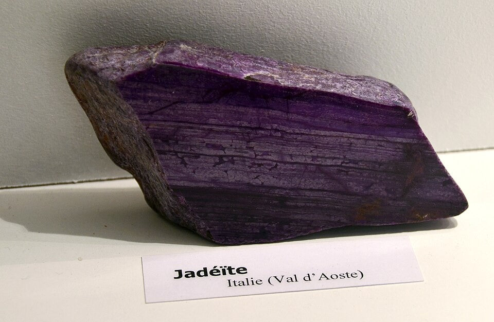 Jadeite real specimen reference photograph
