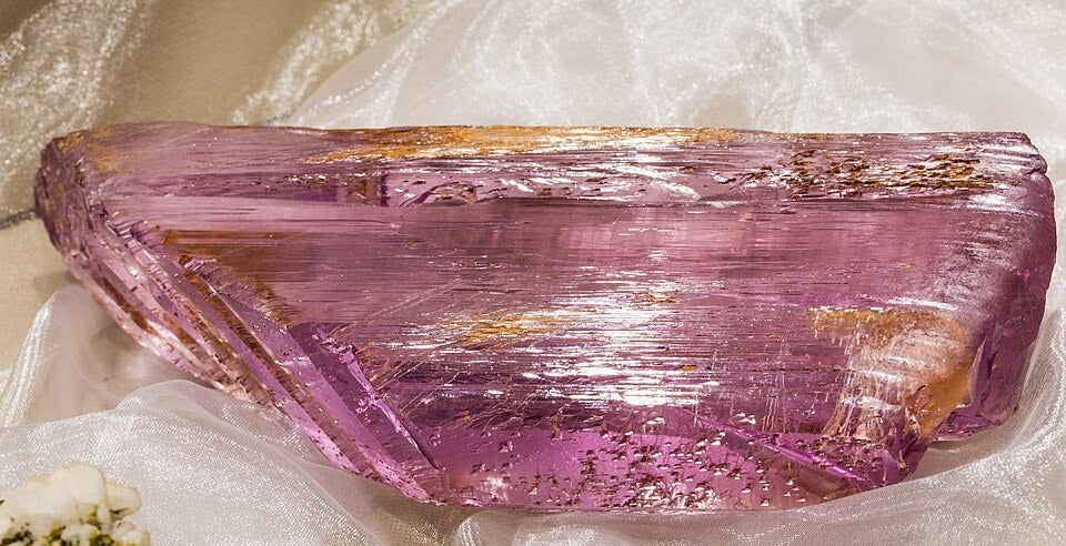 Kunzite real specimen reference photograph