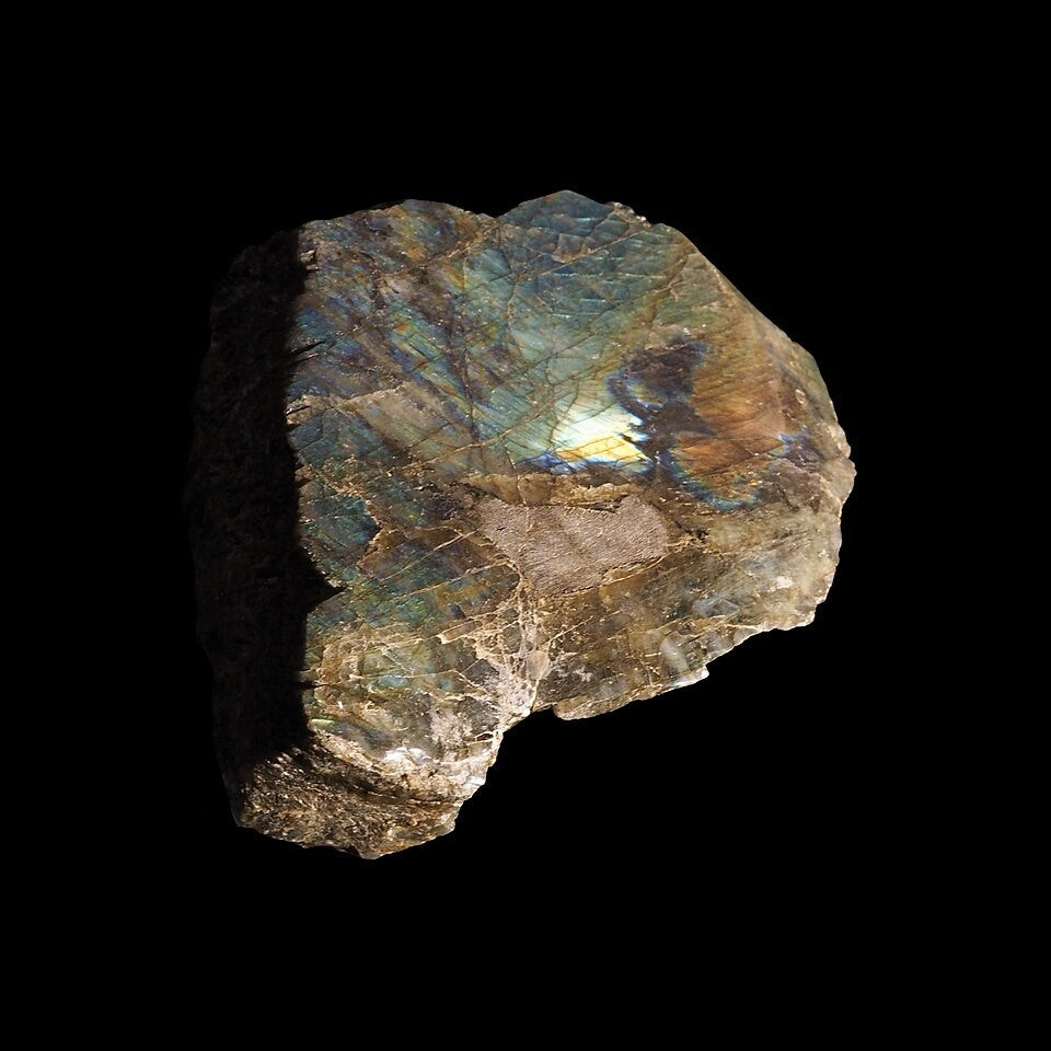 Labradorite real specimen reference photograph
