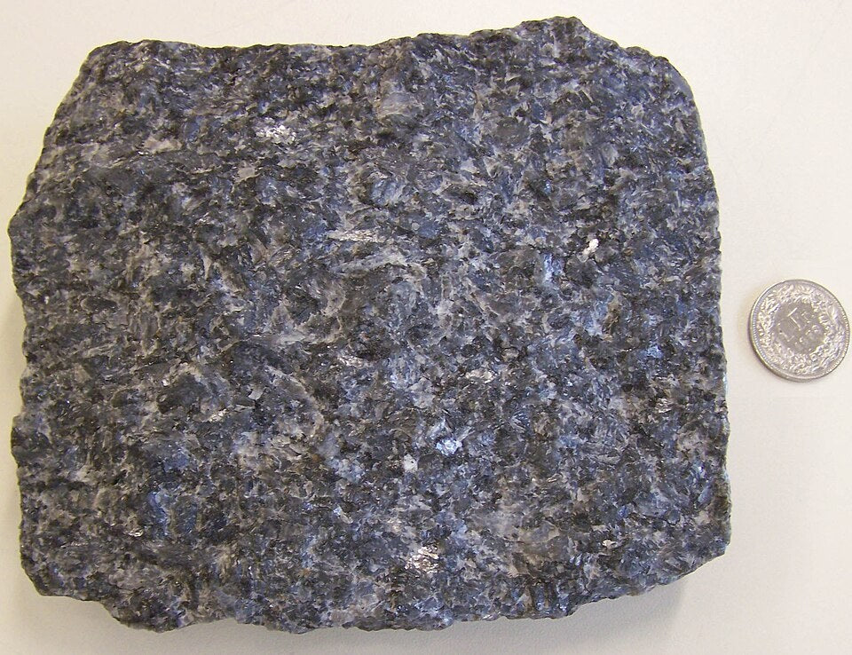 Larvikite real specimen reference photograph