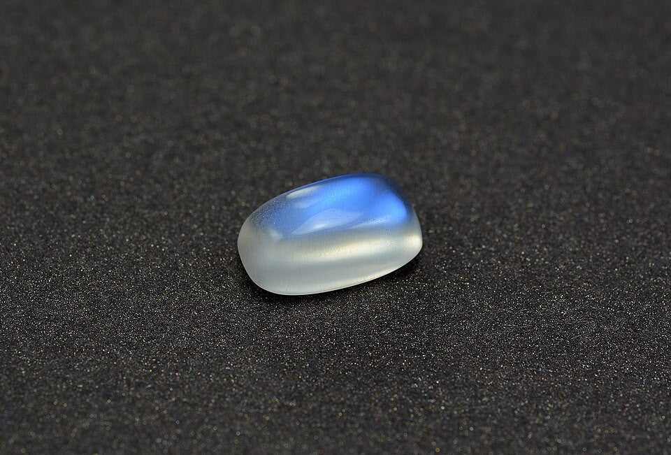 Moonstone real specimen reference photograph