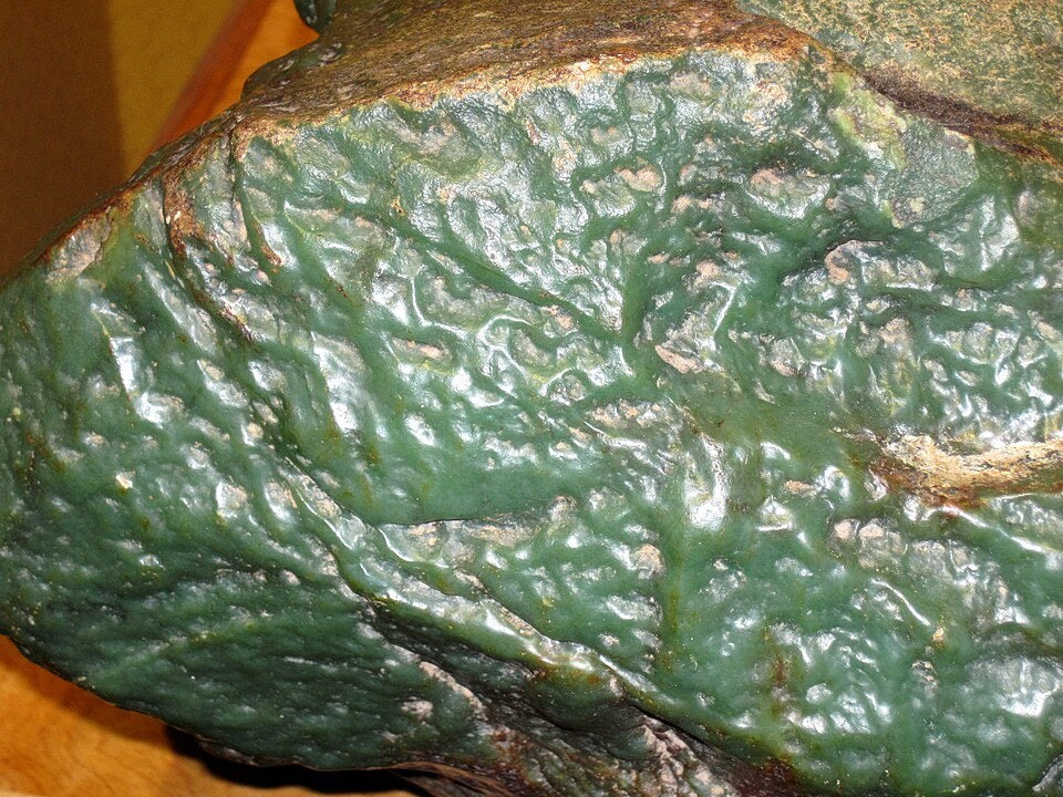 Nephrite real specimen reference photograph