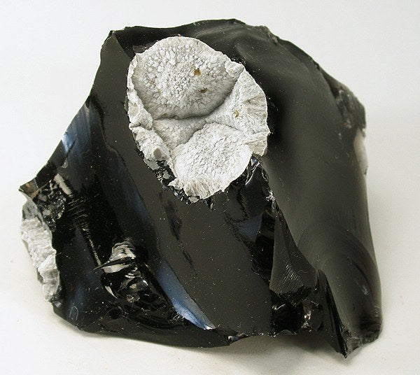 Obsidian real specimen reference photograph