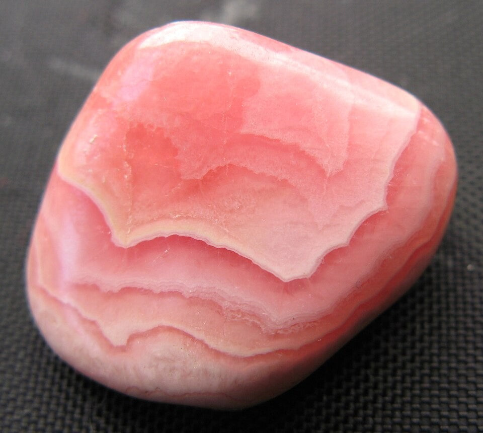 Rhodochrosite real specimen reference photograph