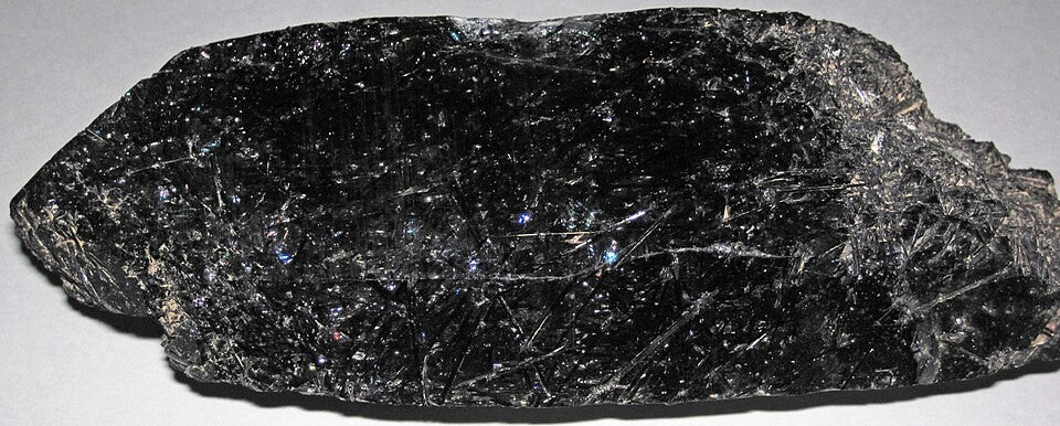 Tourmalinated Quartz real specimen reference photograph