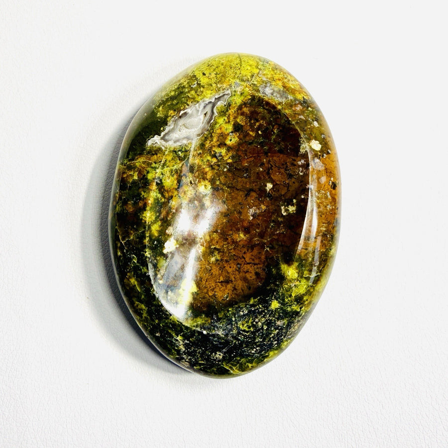 One-of-a-Kind Green Opal Trinket Dish — 5.1 in, 1.2 lb — exact piece, view 1