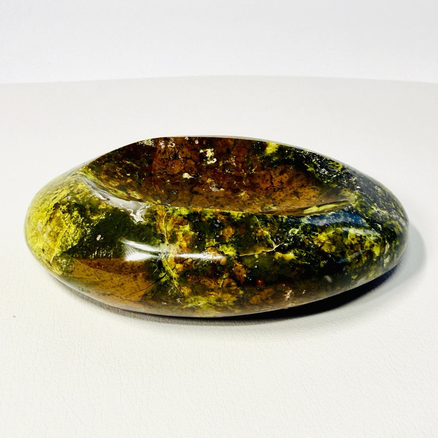 One-of-a-Kind Green Opal Trinket Dish — 5.1 in, 1.2 lb — contenido multimedia del producto 5