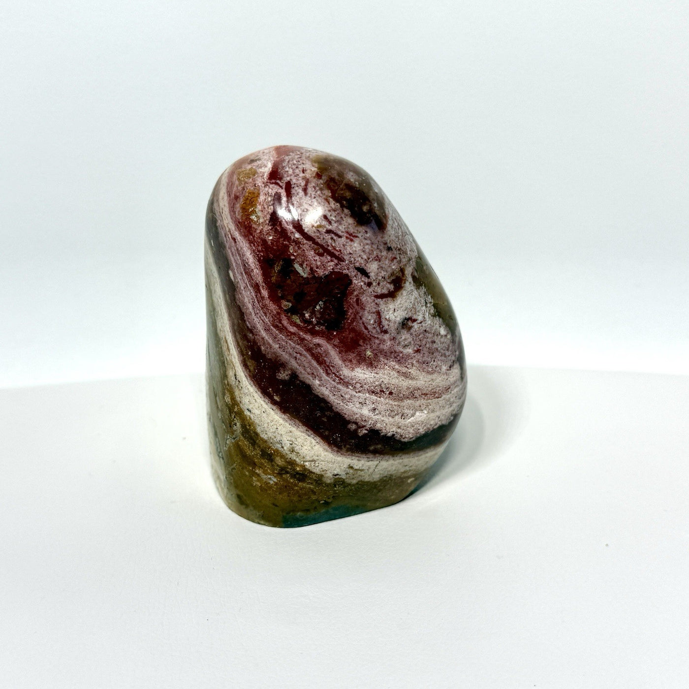 One-of-a-Kind Pink Ocean Jasper Freeform — Polished 410 g Specimen — contenido multimedia del producto 1