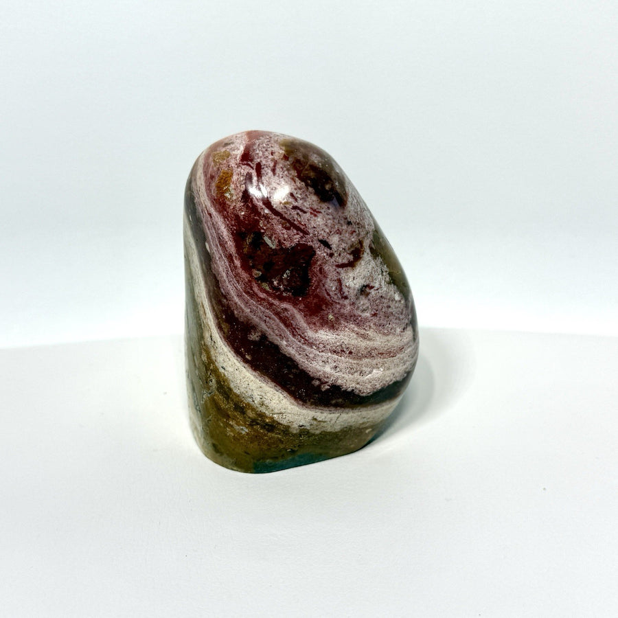 One-of-a-Kind Pink Ocean Jasper Freeform — Polished 410 g Specimen — image du produit