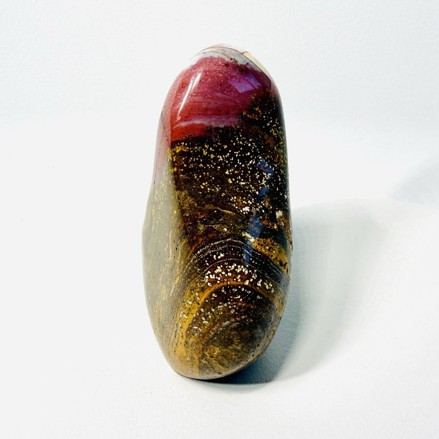 One-of-a-Kind Brown-Pink Ocean Jasper Freeform — Orbicular 360 g Specimen — contenido multimedia del producto 5
