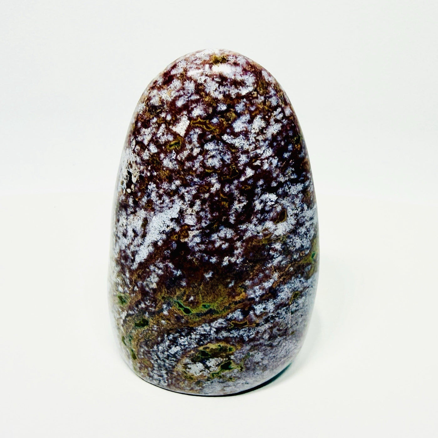One-of-a-Kind Pink-Lavender Ocean Jasper Freeform — Orbicular 360 g Specimen — contenido multimedia del producto 5