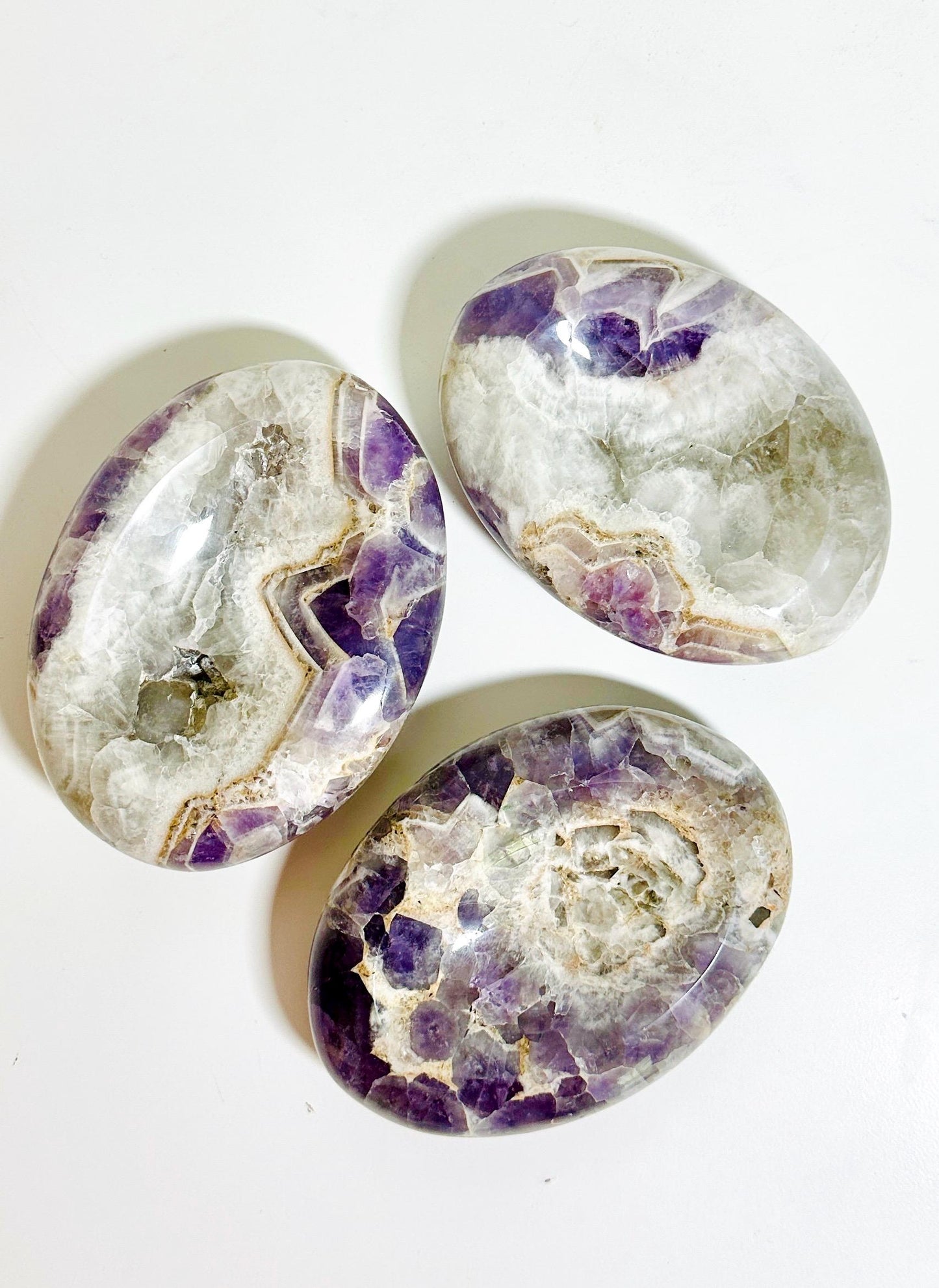 Rare Chevron Amethyst Soap Dish | Handpicked Healing Crystal | Unique Home Decor