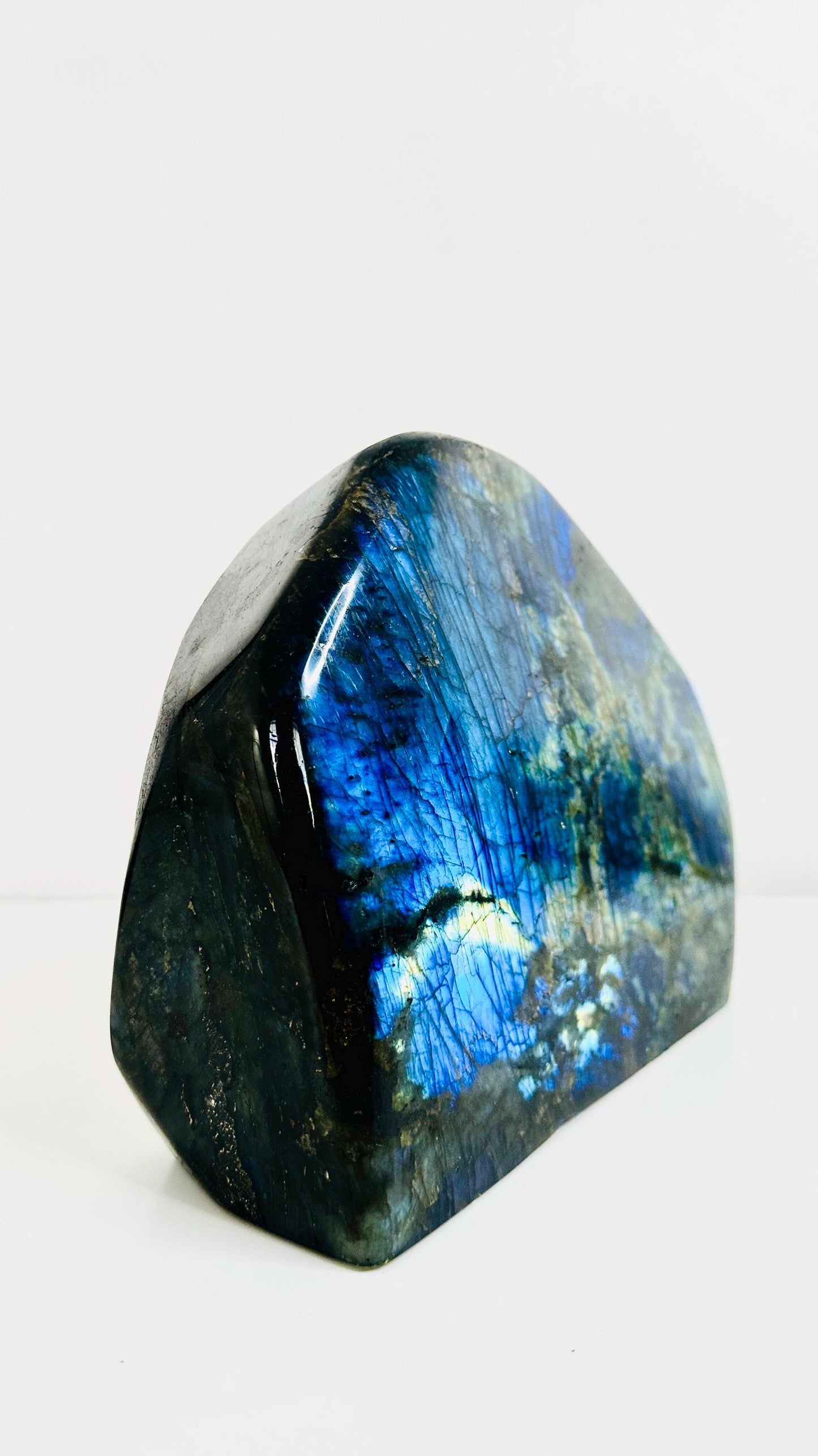 XL Labradorite Freeform Specimen with Blue & Gold Flashes - 15.5 lbs (7 KG) - Intuition Enhancing Crystal