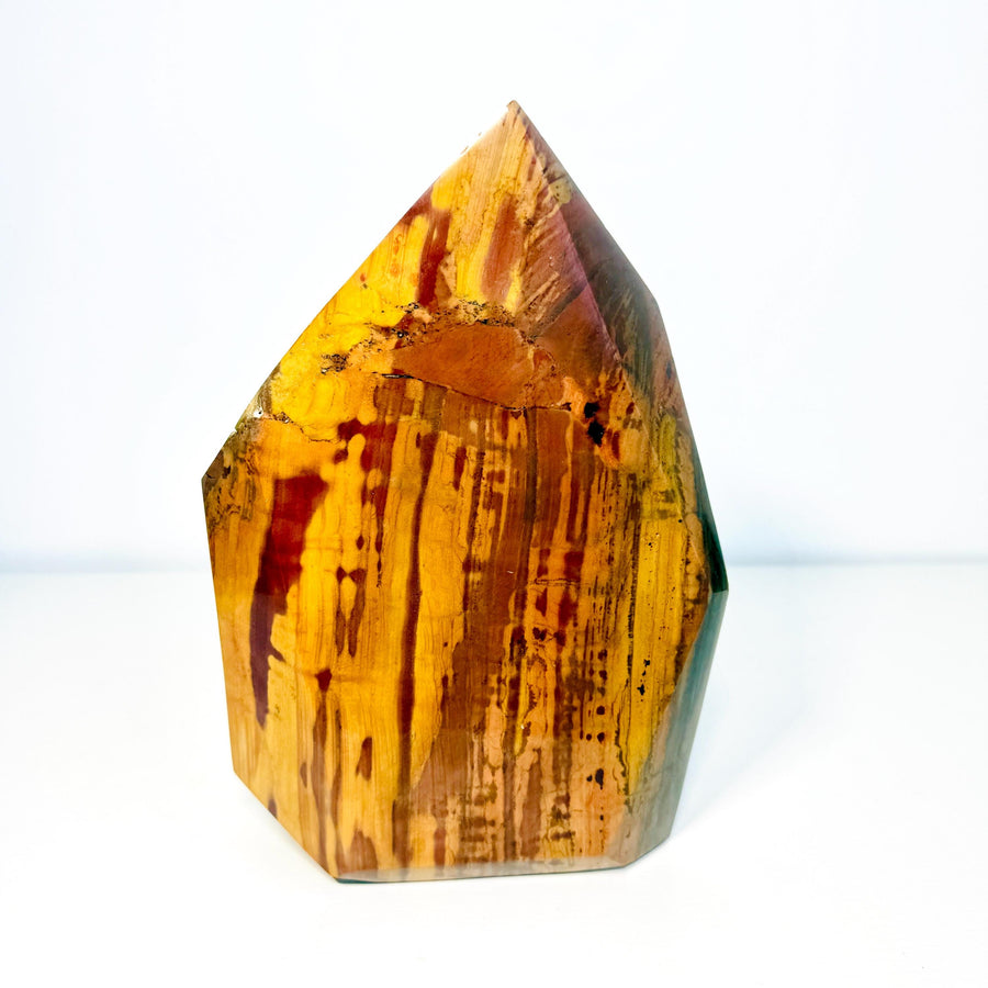 Sunset Jasper wood-grain freeform, front view