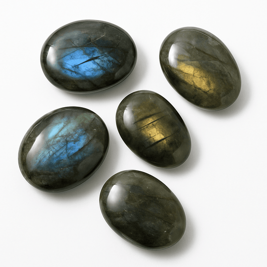 Labradorite Palm Stones – Flashy & Polished (Per LB) - KREATEUR MIAMI